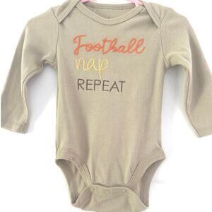 Football baby oneis kanas city chief thanksgiving baby outfit Sz NB game day